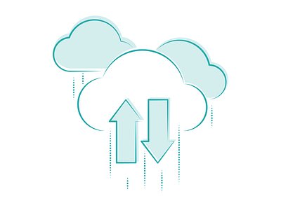 Funky Elements illustrations ✨ cloud colorful connect design files illustration kapustin resources set share storage vector