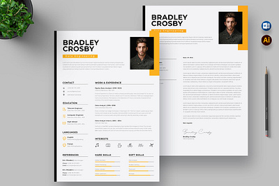 CV Resume Data Engineering Template clean cover letter cv cv design cv resume cv template data engineering doc engineering engineering template job job cv professional professional cv resume resume data resume design resume template simple word