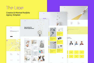 The Litae - Creative Portfolio / Agency Template agency agency template app creative portfolio design illustration landing landing page multipurpose portfolio purpose shop template ui ui design ux ux design web developemnt web maintance website