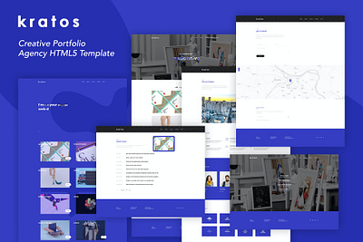 Kratos - Creative Portfolio Agency Template agency agency template app creative portfolio design html landing landing page multipurpose page portfolio purpose template ui ui design ux ux design web development web maintance website