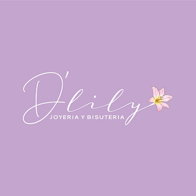 D'lily logotype branding design flower graphic design illustration illustrator jewerly jewerly logo lila lily logo logotype minimal vector