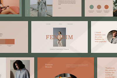 Feminim Bundle Presentation Template abstract branding concept creative design feminim bundle google google slides illustration keynote multipurpose pitch pitch deck powerpoint presentation template purpose slides vector web development web maintance