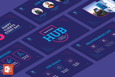 Smart House PowerPoint Presentation Template annual report branding design designposter events google slides graphic design illustration keynote multipurpose pitch deck poster powerpoint purpose smart house ui vector web web development web maintance