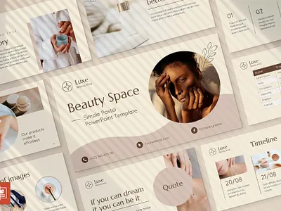 Simple Pastel PowerPoint Presentation Template beauty branding design designposter events google slides graphic graphic design illustration infographic keynote multipurpose powerpoint professional purpose shop slide slides web development web maintance
