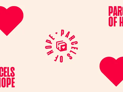 Rejected Parcels of Hope Lockup brand branding custom design icon illustration lockup logo trademark