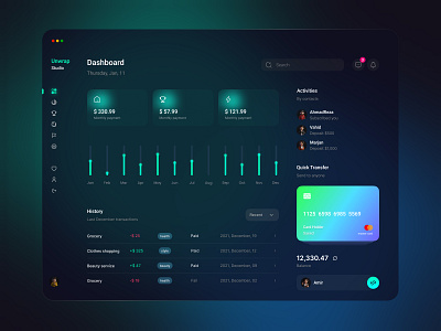 Digital Banking Dashboard animation app art blue brand branding character clean concept design graphic design icon illustration interface ios minimal ui uidesign ux vector