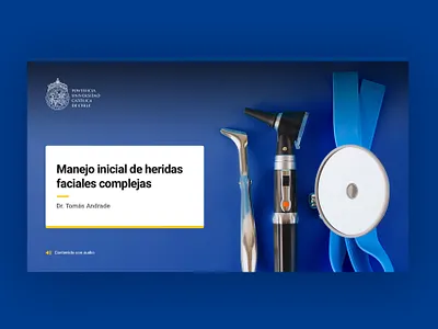 Online Class Presentation - ENT Emergencies Course class course creative design e learning online powerpoint template uc