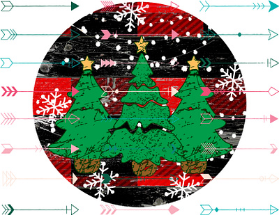 Buffalo Plaid Christmas Trees buffalo christmas dtf dtg plaid png screen print sublimation tree