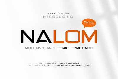 Nalom Modern Sans Serif Font branding design font graphic design illustration logo sans serif sansserif