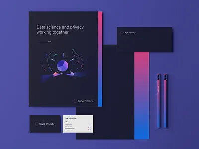 Cape Privacy Identity ai branding data design identity illustration logo machine learning