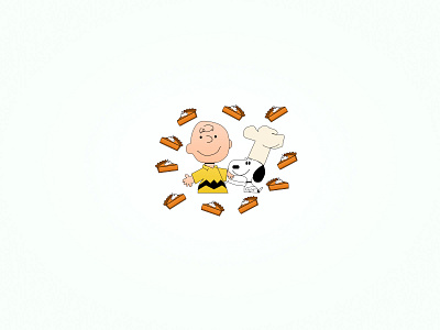 11. Charlie Brown Thanksgiving design digital art figma fun illustration logo sketch ui vector