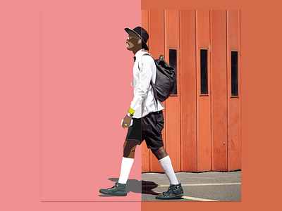 walk strong branding design fashion figma illustration ui ux vector