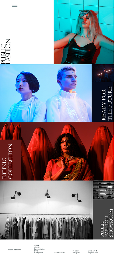 PUBLIC FASHION branding design fashion figma illustration typography ui ux