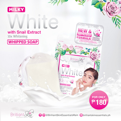 BSEI Milky White Advertisement creative and design