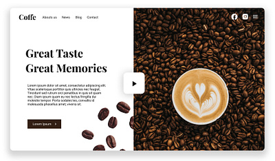 Coffe UI design ui uidesign ux