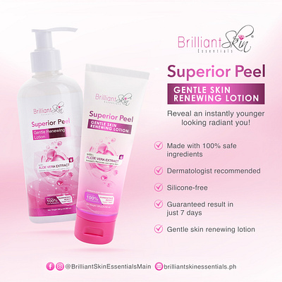 BSEI Superior Peel Advertisement creative and design