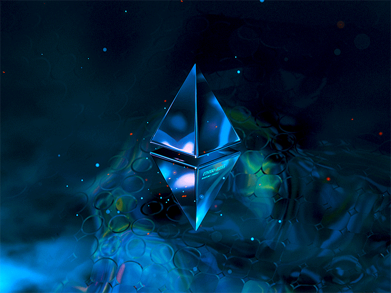 ETH100-#055 3d 3dart abstract blender branding eth ethereum glossy icon illustration nft wantline