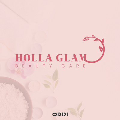 LOGO DESIGN FOR HOLLA GLAM branding graphic design logo