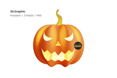 Pumpkin 3D Poses background