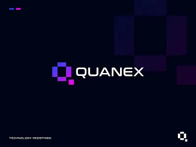 Quanex Logo Design: Letter Q, Artificial Intelligence, Quantum ai ai logo artificial intelligence branding computer crypto logo deep learning futuristic logo iot letter q lettermark logo logo design machine learning modern logo quantum quantum logo software startup technology logo