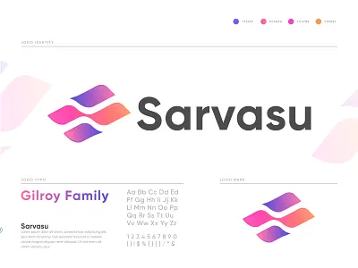 Sarvasu Logo - Unused logo mark abstract logo app logo brand identity branding branding design colorful logo creative logo gradient logo letter mark monogram logo logo design logo designer logo inspiration logo presentation modern logo monogram s logo software logo startup tech logo