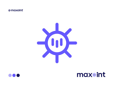 M + Point Logo Mark blockchain brand identity branding crypto currency design gradient icon letter logo logo logo design logo mark logos m minimal logo modern logo monogram point startup symbol