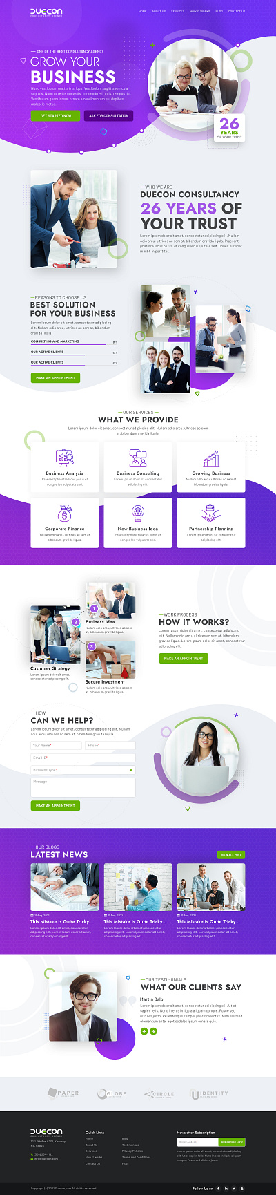 Duecon Consultancy consultancy corporate ui website