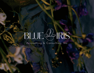 Blue Iris Brand Design branding design graphic design illustration logo typography vector