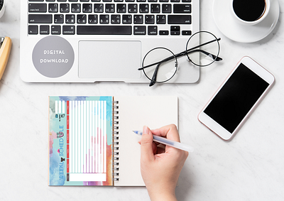 Weekly schedule, Timetable for kids, Digital Print daily digital prints kid schedule student timetable watercolor weeklyschedule