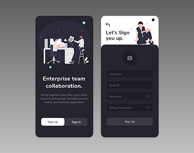 Sign Up Page UI. 001 app branding daily ui design icon illustration logo sign in sign up signup typography ui ux vector