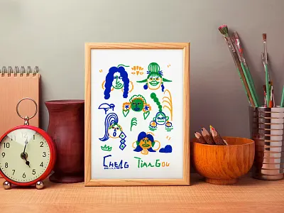 Doodle art illustration