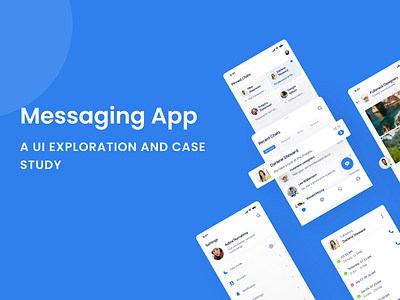 Messaging App UI/UX appdesign chat chatapp graphic design message messagingapp ui uiux userexperience ux