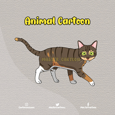 CUTE CAT cartoon illustration pet