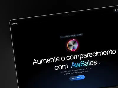 Dynamic & AI-Driven Web Design for AwSales abstract ai branding framer graphic design landing page ui ui ux web design