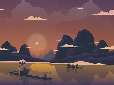 Free China River Illustration china illustration china river design free illustration free vector freebie illustration illustration download illustrator river illustration vector vector design vector download