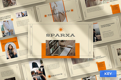 Sparxa Multipurpose Template clean colorful company corporate design elegant fashion google slides keynote minimalist modern multipurpose photography pitch deck portfolio studio unique web design web development website