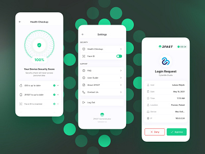 2FAST Authenticator App - Login With Passcode app authenticator design login mobile mobile app product design ui ux