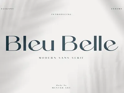 Bleu Belle | Modern Sans Serif Font aesthetic classic classy design display elegant fashion feminine fonts glamour invitation lettering logo lovely luxury modern sans sans serif serif wedding