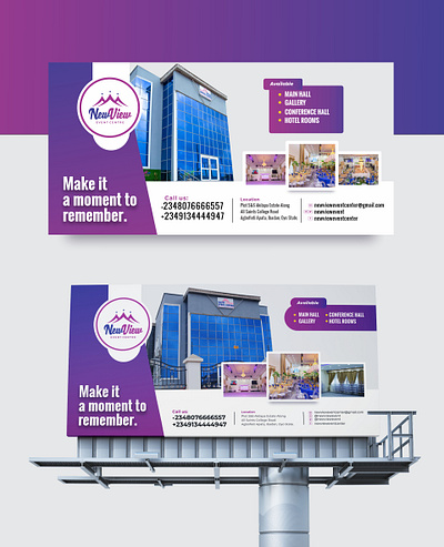 Billboard banner billboard branding creative design social media