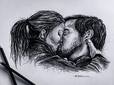 The Love Affair- Pencil sketch art artwork couples design art designs human sketch love passion pencil art pencil sketch shading sketch sketching