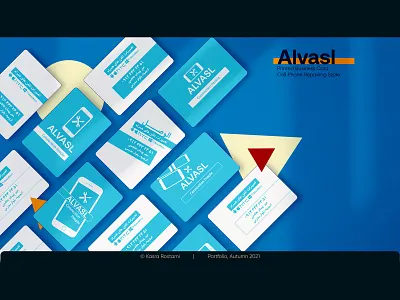 Alvasl branding business card design flat graphic design illustration logo