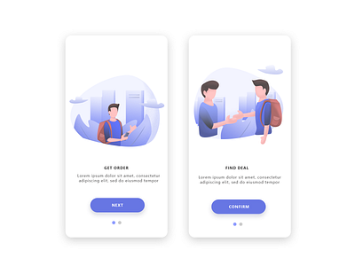 welcome screen ui design illustration ui uidesign