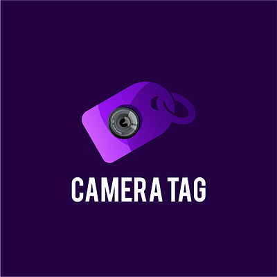 camera tag logo design app branding design icon illustration logo typography ui ux vector