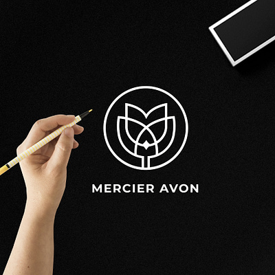 MERCIER AVON 3d animation app branding design graphic design icon illustration logo monogram motion graphics rose typography ui ux vector