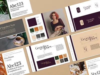Personal Branding Package - Georgina Jones brand package branding clean color palette design feminine graphic design logo logo design modern personal brand personal branding simplistic typography vector