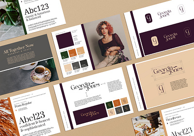 Personal Branding Package - Georgina Jones brand package branding clean color palette design feminine graphic design logo logo design modern personal brand personal branding simplistic typography vector