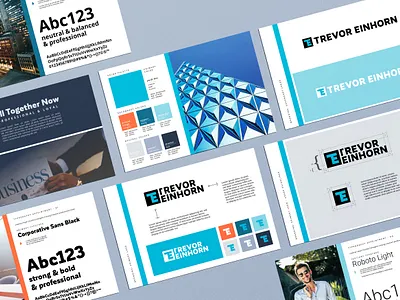 Personal Brand Package - Trevor Einhorn brand brand creation brand mockup branding color palette corporate design creative design logo logo design personal brand personal branding professional design typography vector