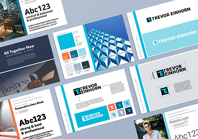 Personal Brand Package - Trevor Einhorn brand brand creation brand mockup branding color palette corporate design creative design logo logo design personal brand personal branding professional design typography vector