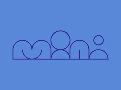 mini fun icon lettering line art lineart logo logotype mini outline play sign