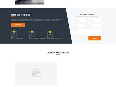 Delivery Service Web Design logo design ui ux web design